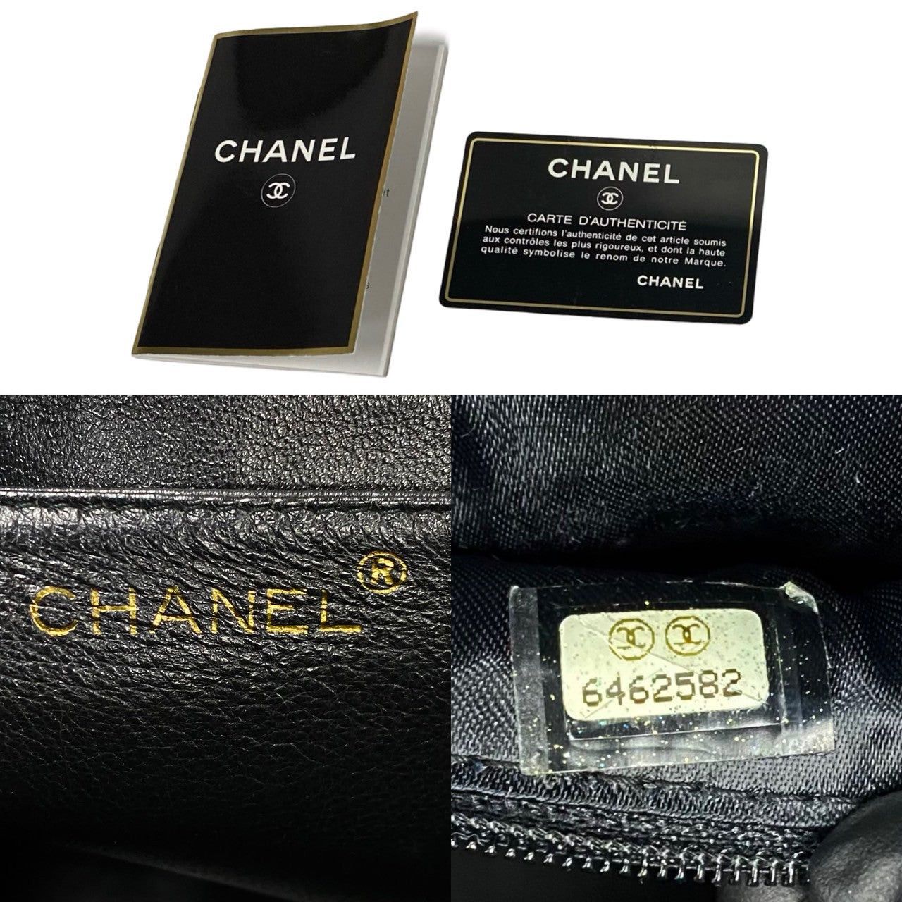 Chanel Chanel Handbag Black Leather Size ONE SIZE - 3 Thumbnail