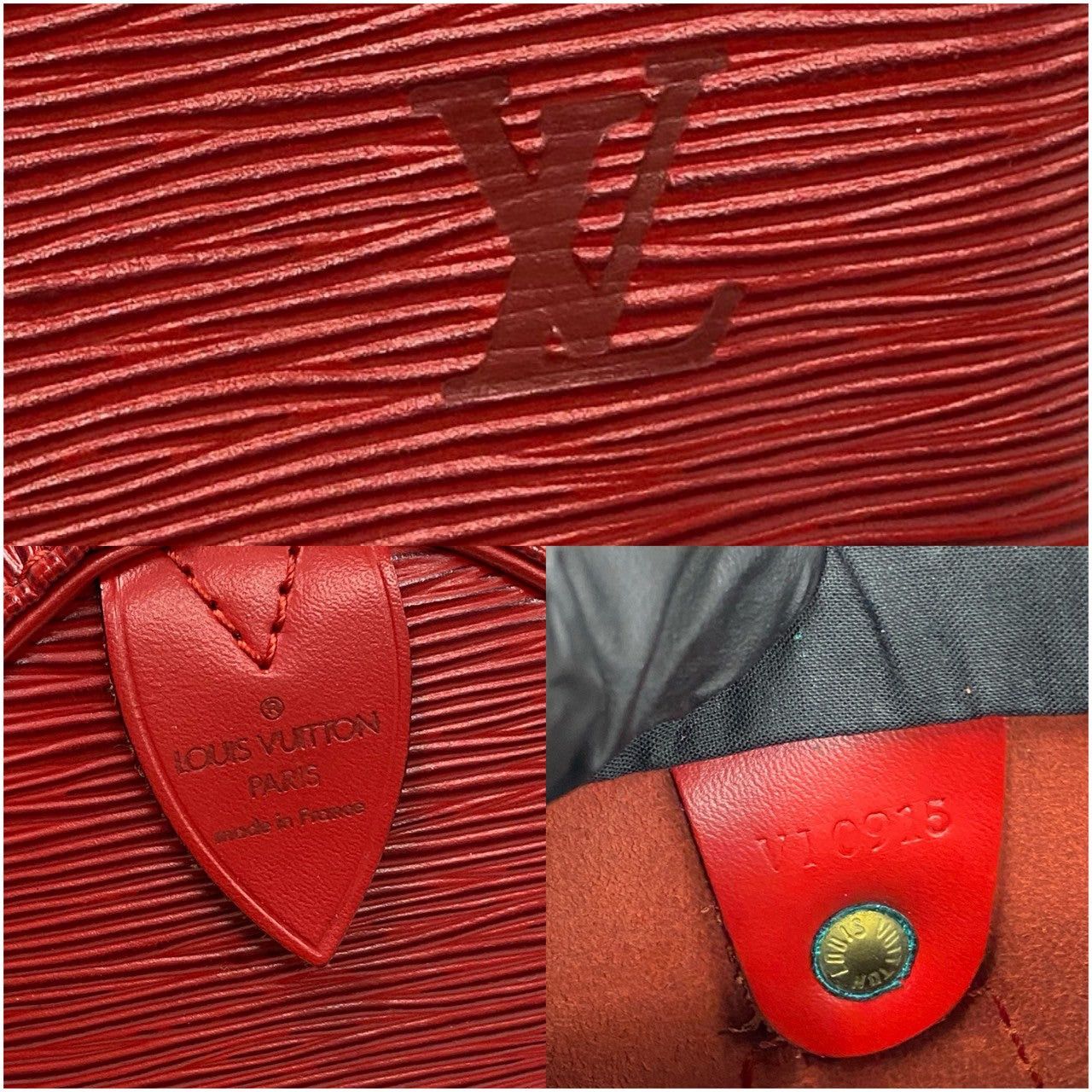 Louis Vuitton Louis Vuitton Handbag Red Leather Size ONE SIZE - 3 Thumbnail