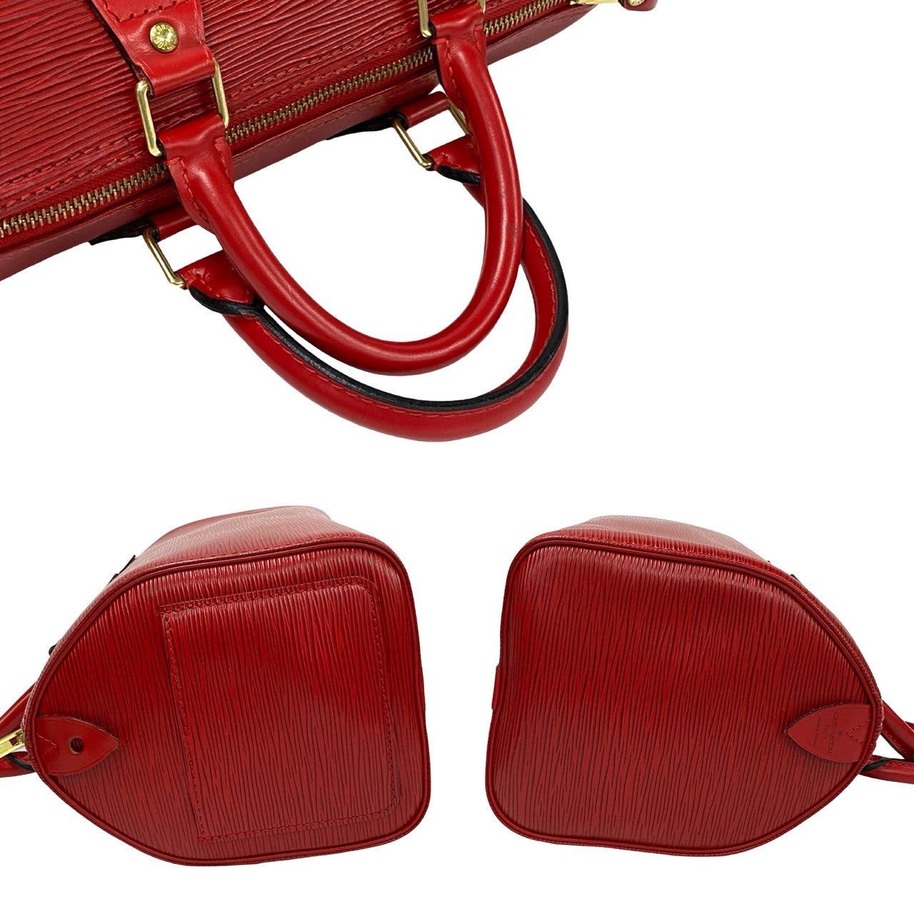 Louis Vuitton Louis Vuitton Handbag Red Leather Size ONE SIZE - 5 Thumbnail