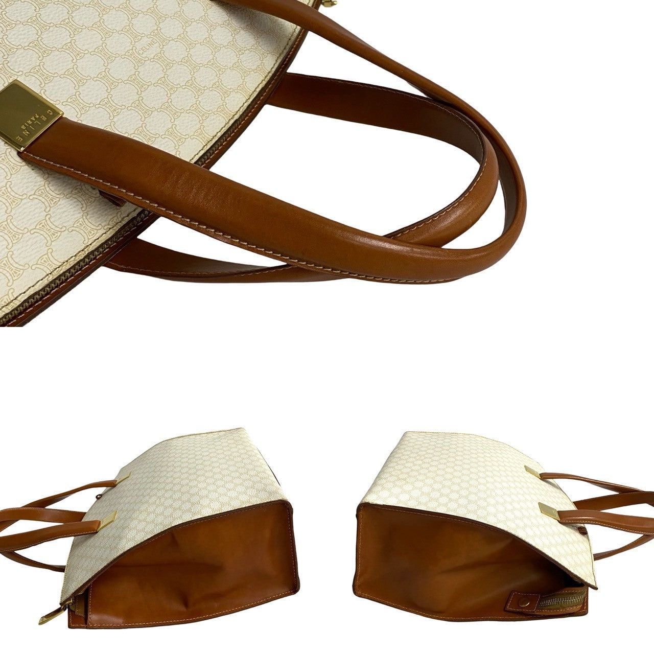 Celine Celine Shoulder Bag White Leather Size ONE SIZE - 5 Thumbnail
