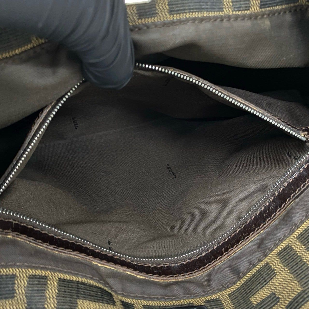 Fendi Fendi Handbag Brown Cotton Size ONE SIZE - 9 Thumbnail
