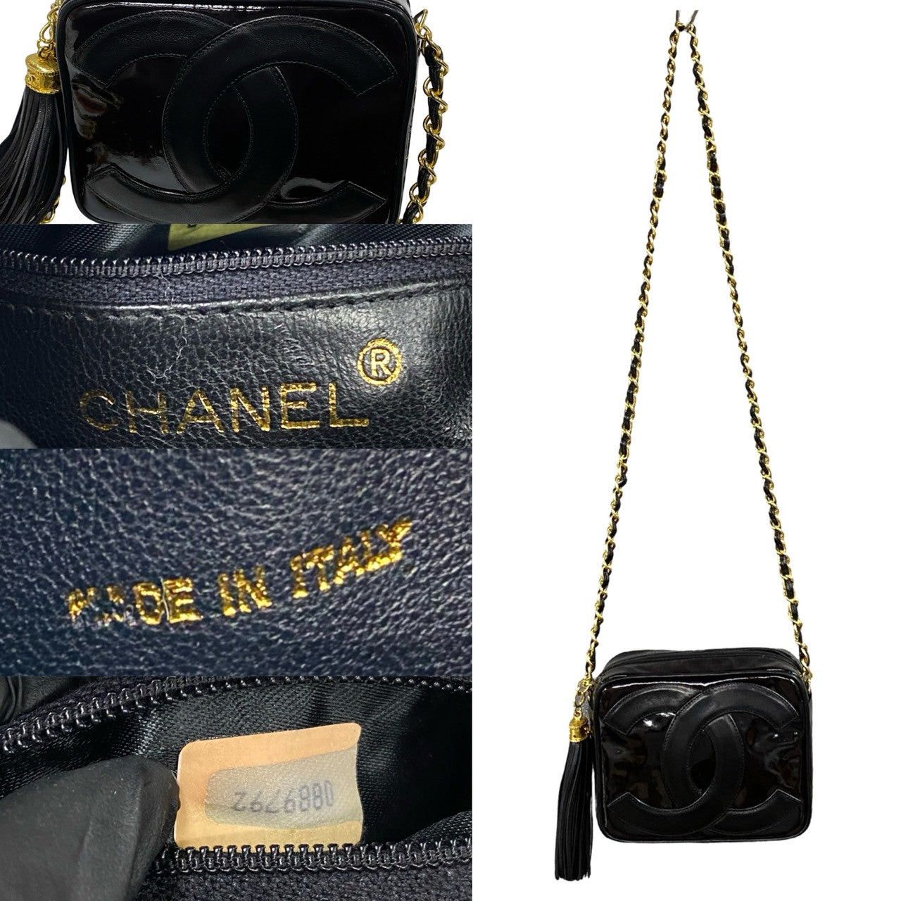 Chanel Chanel Shoulder Bag Black Leather Size ONE SIZE - 3 Thumbnail