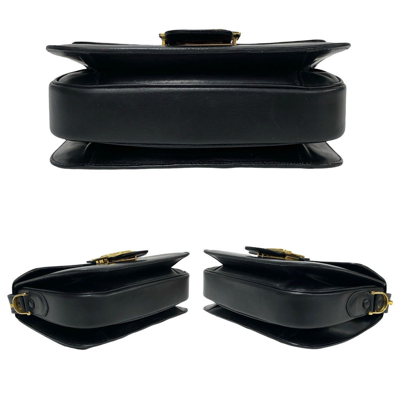 Celine Celine Shoulder Bag Black Leather Size ONE SIZE - 6 Thumbnail