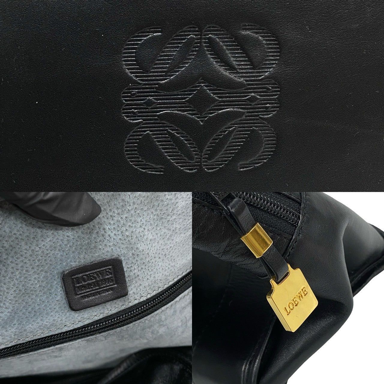 Loewe Loewe Handbag Black Leather Size ONE SIZE - 3 Thumbnail