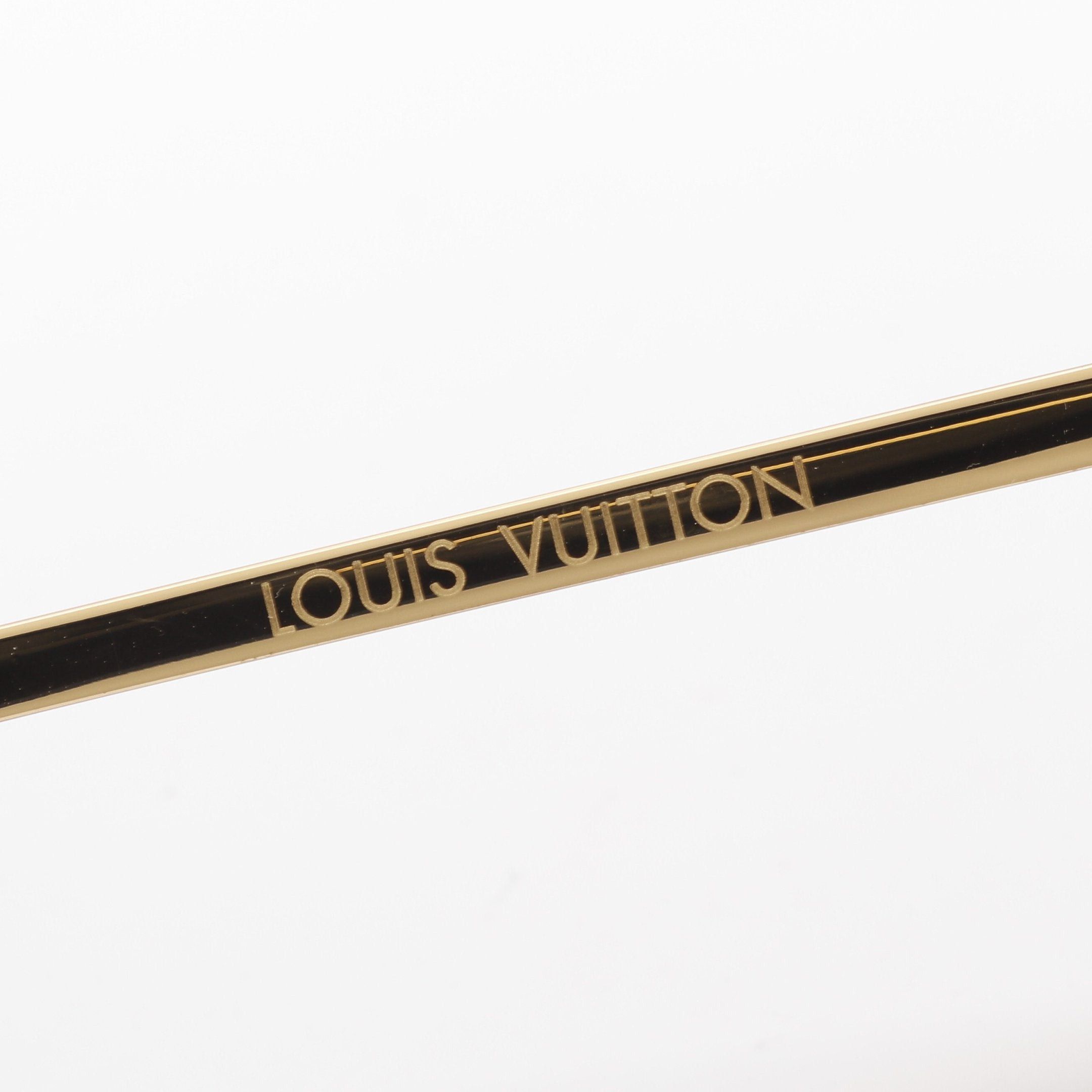 Louis Vuitton Louis Vuitton Round Sunglasses Gp Gold Black Size ONE SIZE - 4 Thumbnail