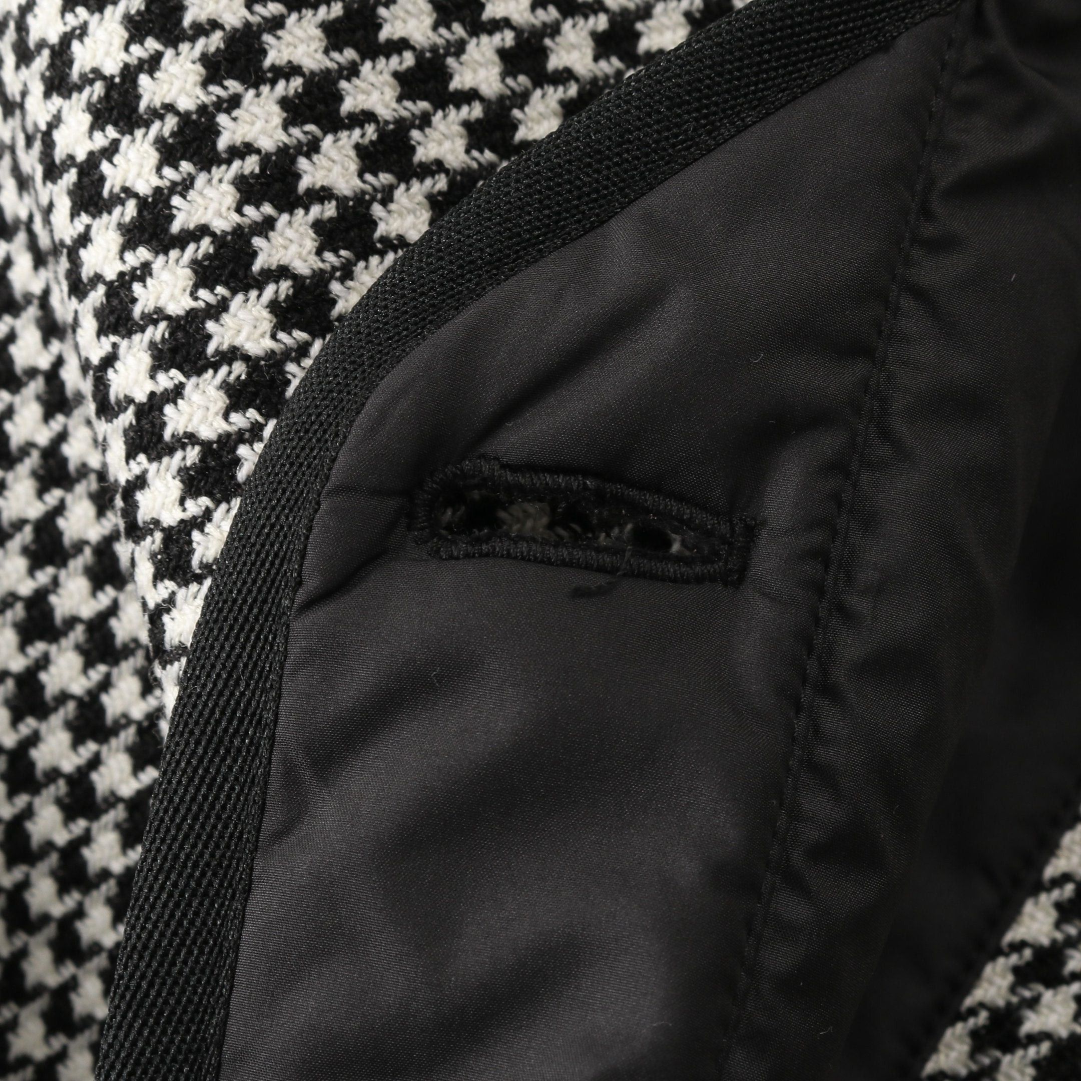 Dior Dior Bee Quilted Jacket Houndstooth Wool Black White Size ONE SIZE - 7 Thumbnail