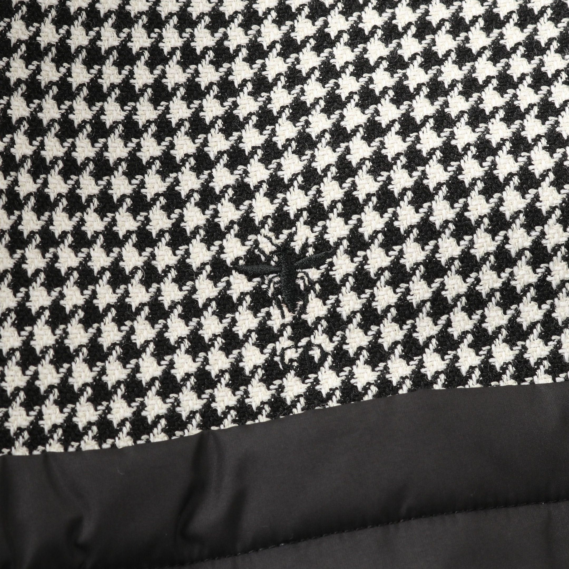 Dior Dior Bee Quilted Jacket Houndstooth Wool Black White Size ONE SIZE - 9 Thumbnail