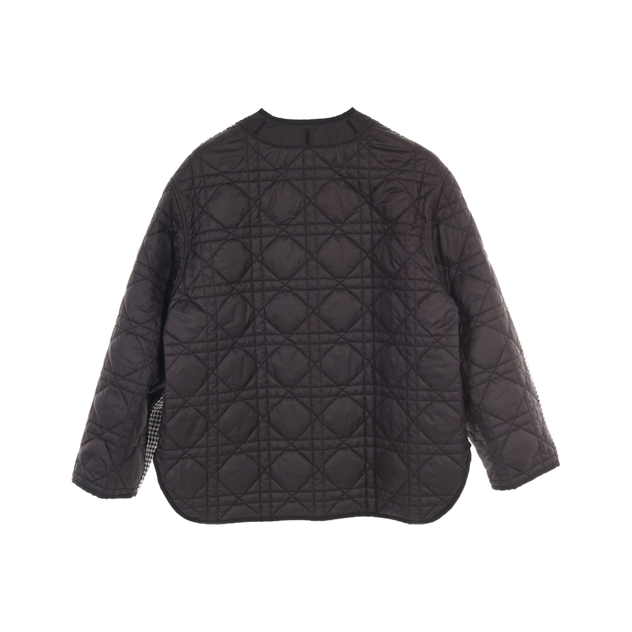 Dior Dior Bee Quilted Jacket Houndstooth Wool Black White Size ONE SIZE - 2 Thumbnail