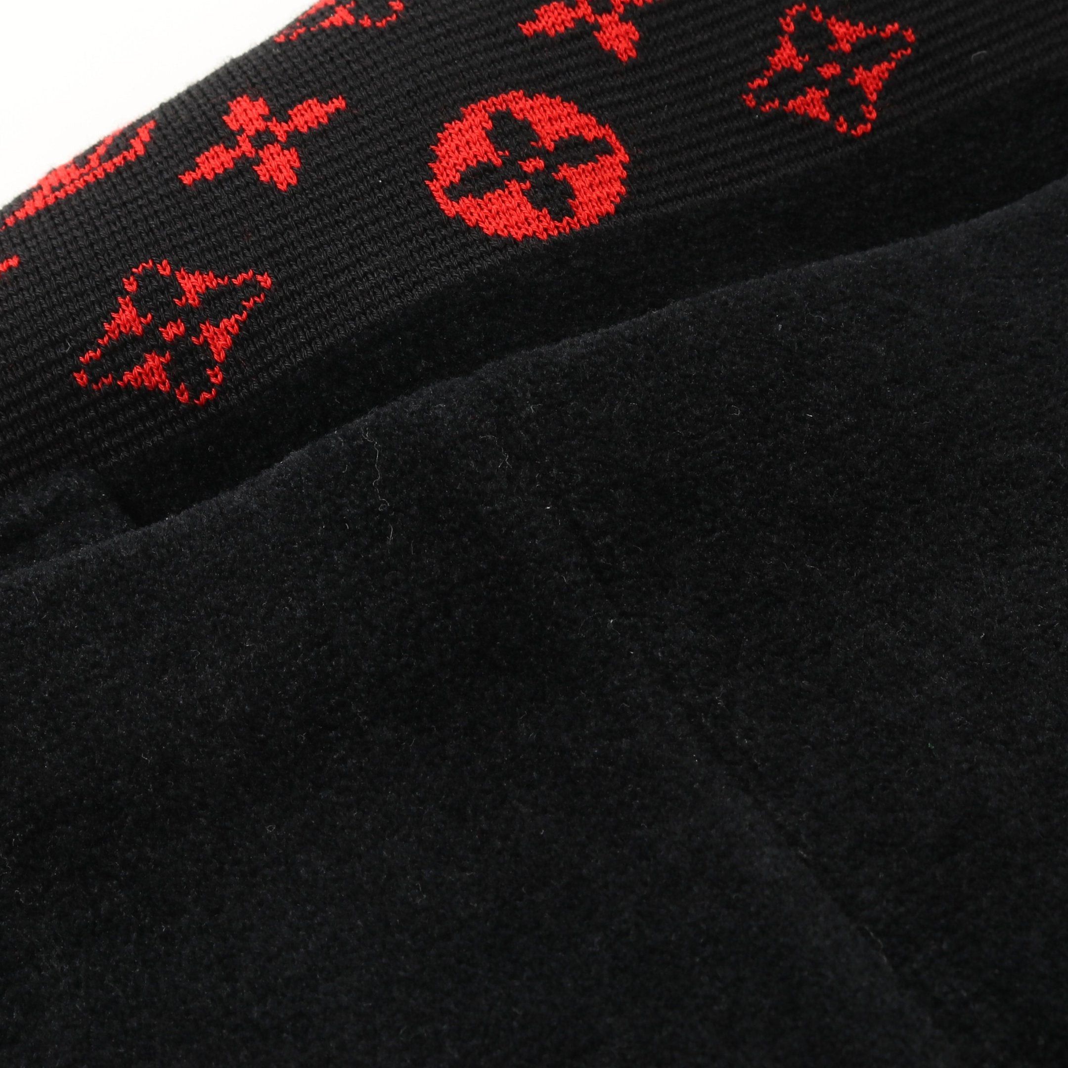 Louis Vuitton Louis Vuitton Monogram One Piece No Sleeve Wool Cotton Silk Black Red Size ONE SIZE - 8 Thumbnail