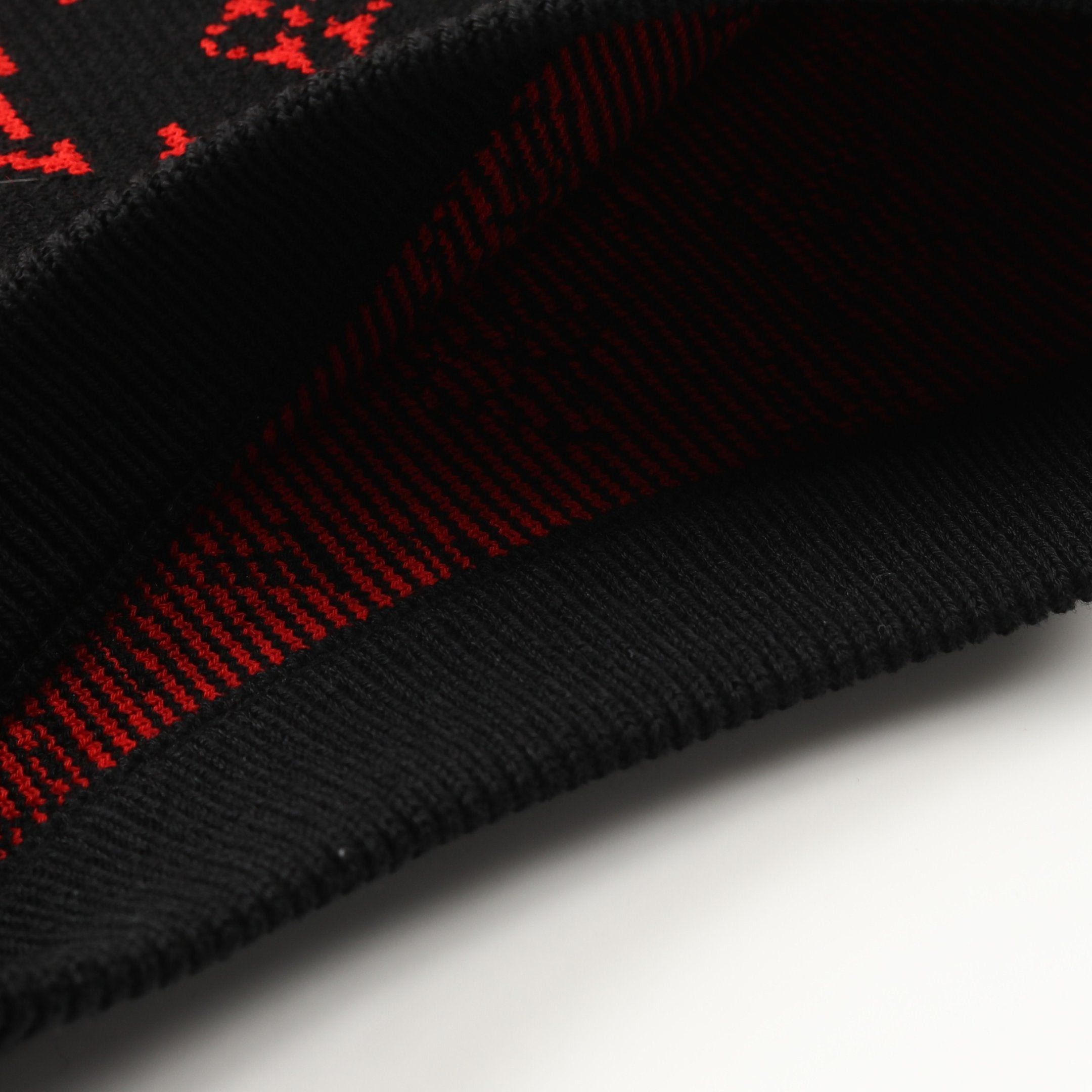 Louis Vuitton Louis Vuitton Monogram One Piece No Sleeve Wool Cotton Silk Black Red Size ONE SIZE - 9 Thumbnail