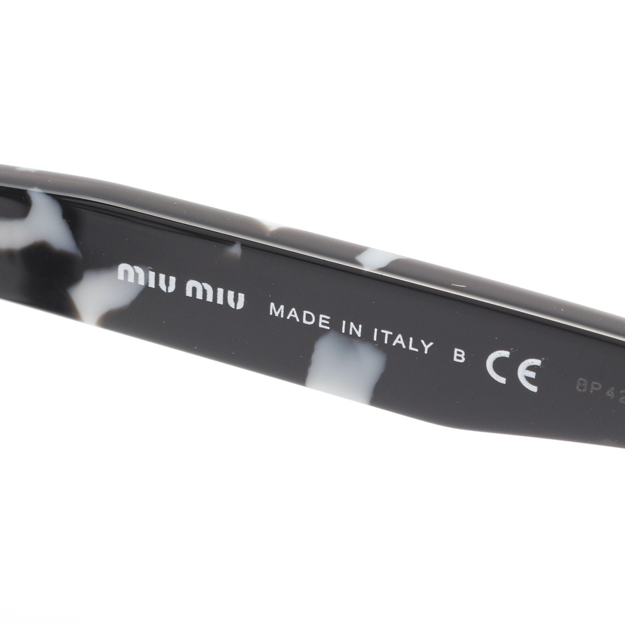 Miu Miu Miu Miu Glasses Black White Non-Prescription Size ONE SIZE - 4 Thumbnail