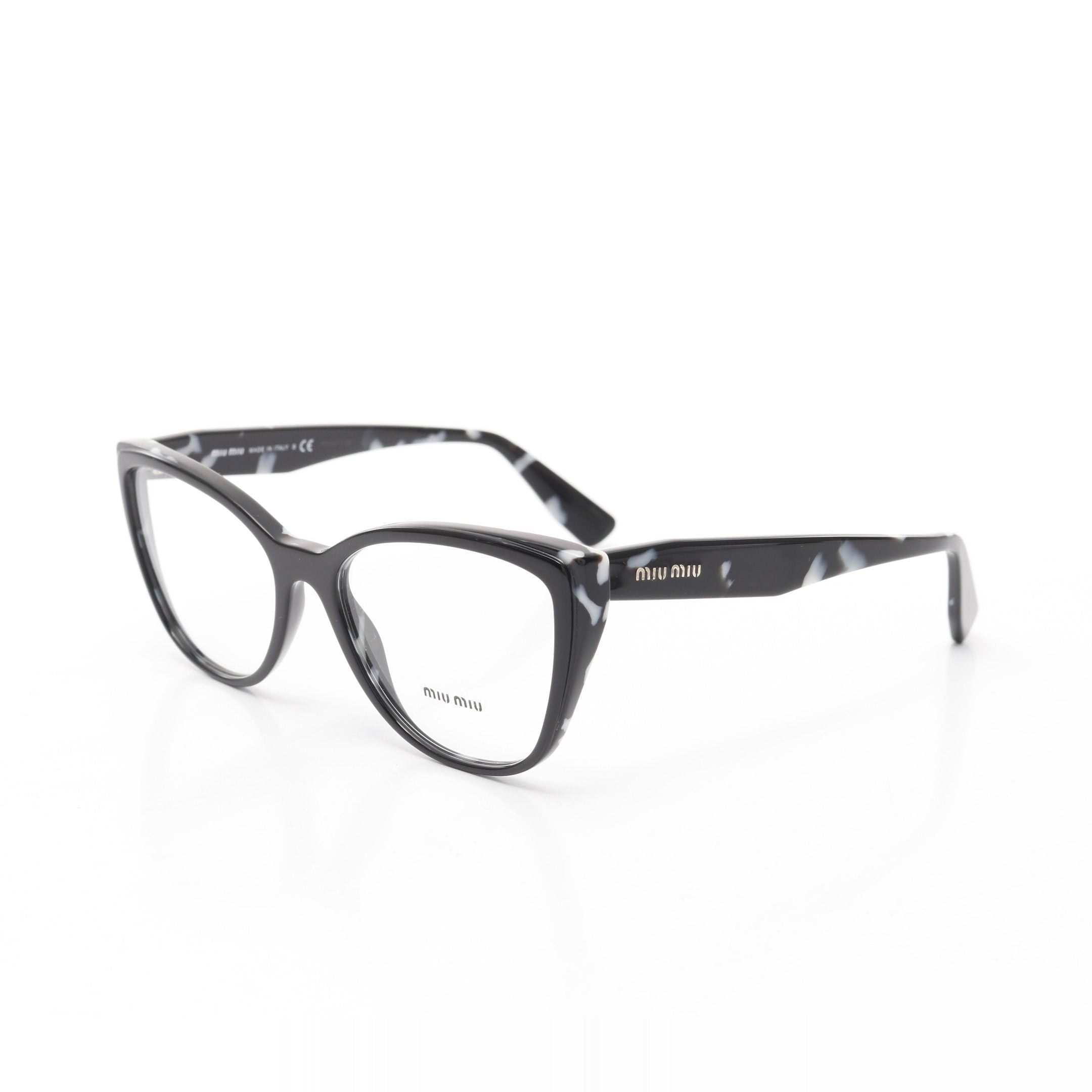 Miu Miu Miu Miu Glasses Black White Non-Prescription Size ONE SIZE - 2 Thumbnail