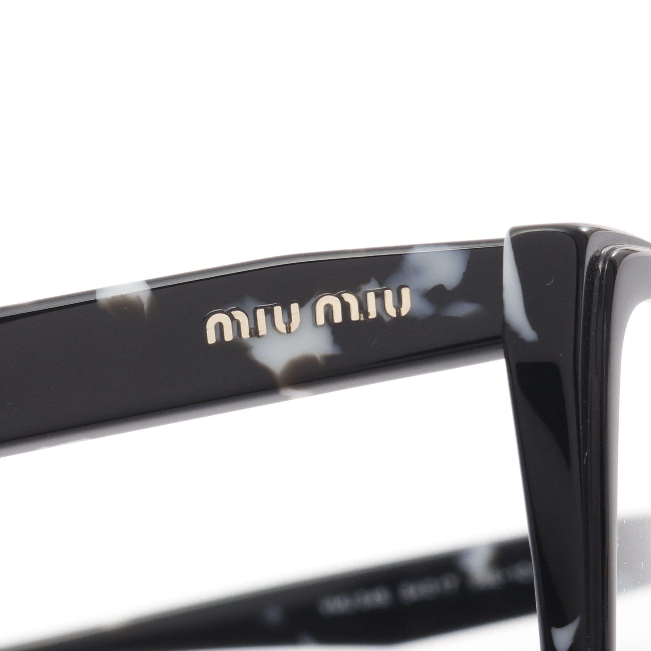 Miu Miu Miu Miu Glasses Black White Non-Prescription Size ONE SIZE - 8 Thumbnail