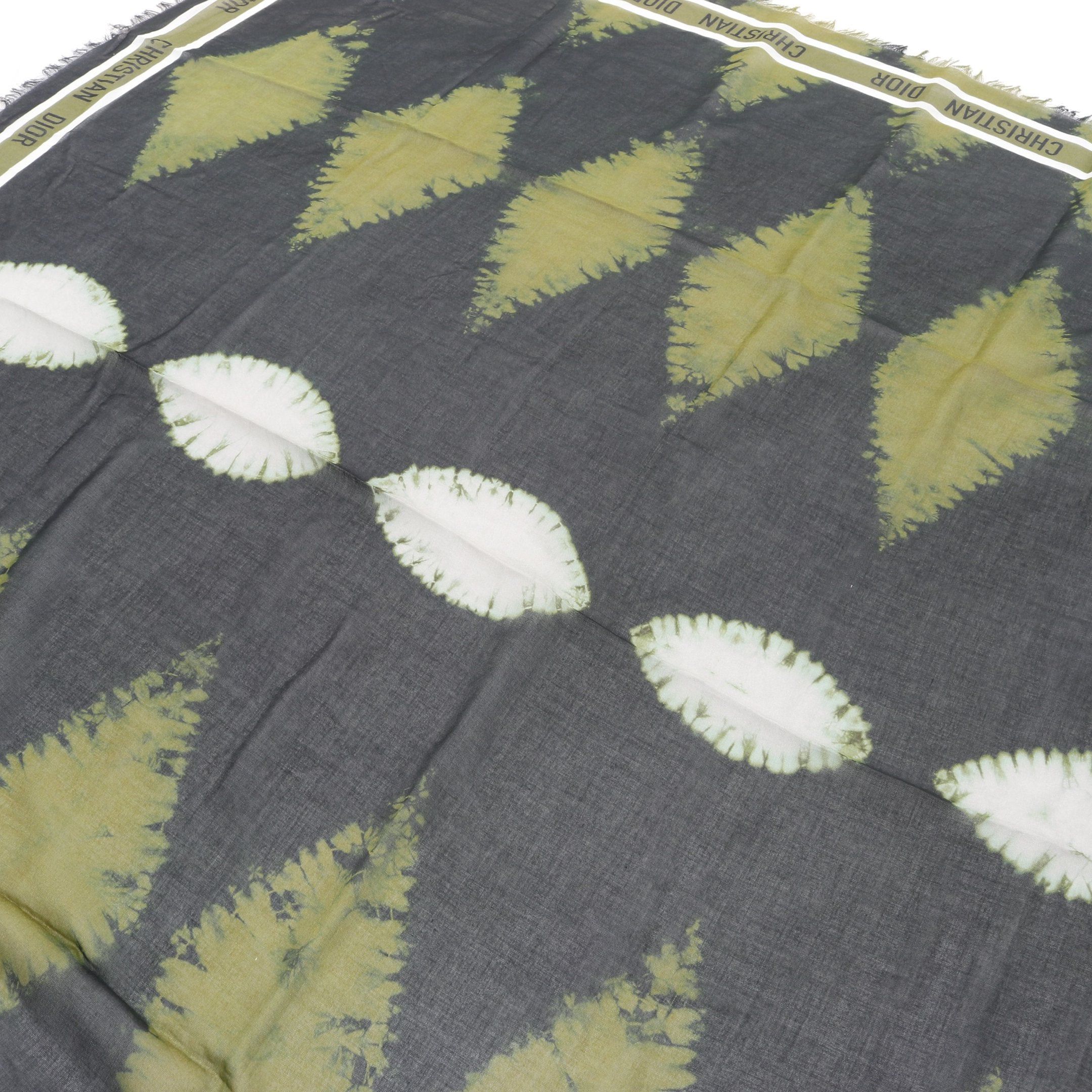 Dior Dior Stall Shawl Cotton Green Multicolor Size ONE SIZE - 4 Thumbnail