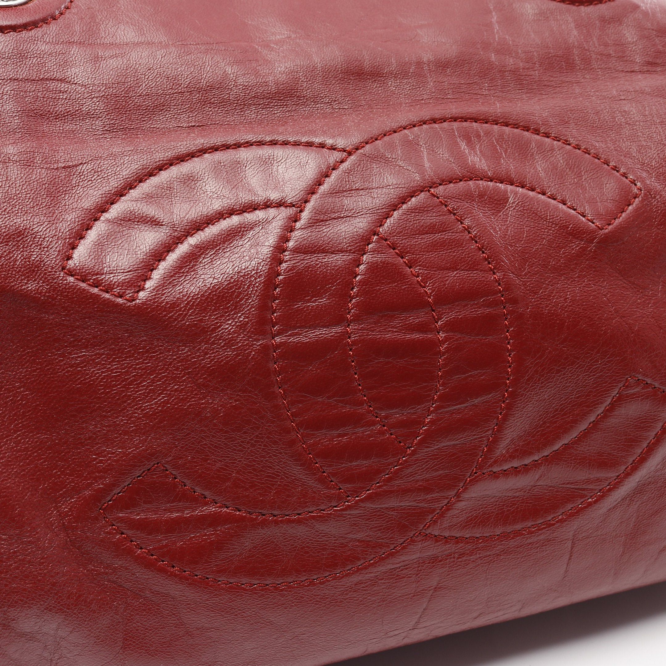 Chanel Chanel Coco Mark Matelasse Chain Shoulder Bag Aged Calfskin Red Silver Hardware Size ONE SIZE - 14 Thumbnail