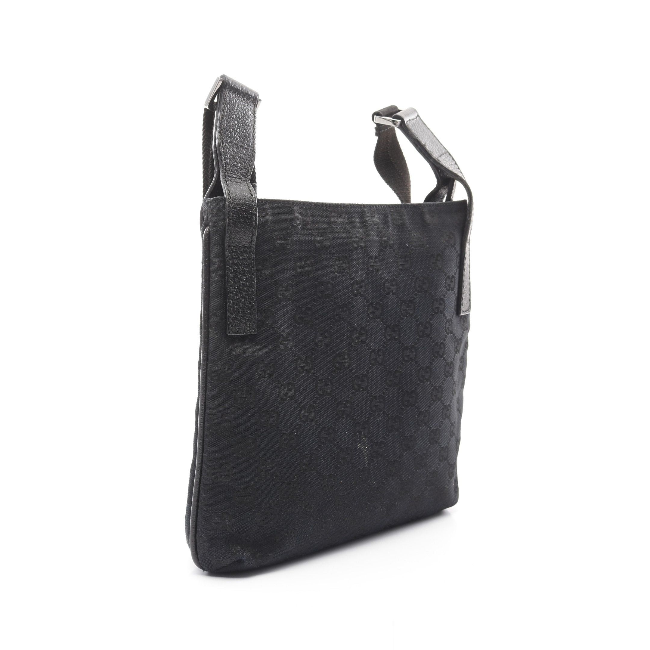 Gucci Gucci Gg Canvas Shoulder Bag Leather Black Size ONE SIZE - 2 Thumbnail