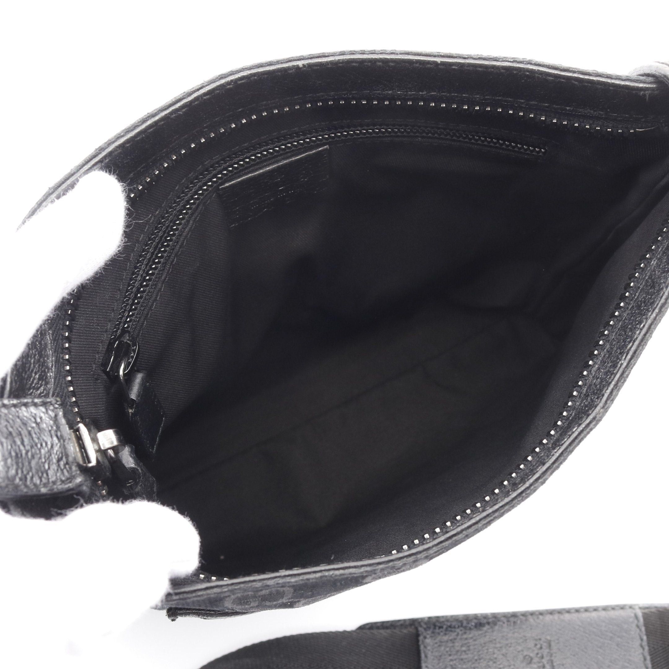 Gucci Gucci Gg Canvas Shoulder Bag Leather Black Size ONE SIZE - 3 Thumbnail