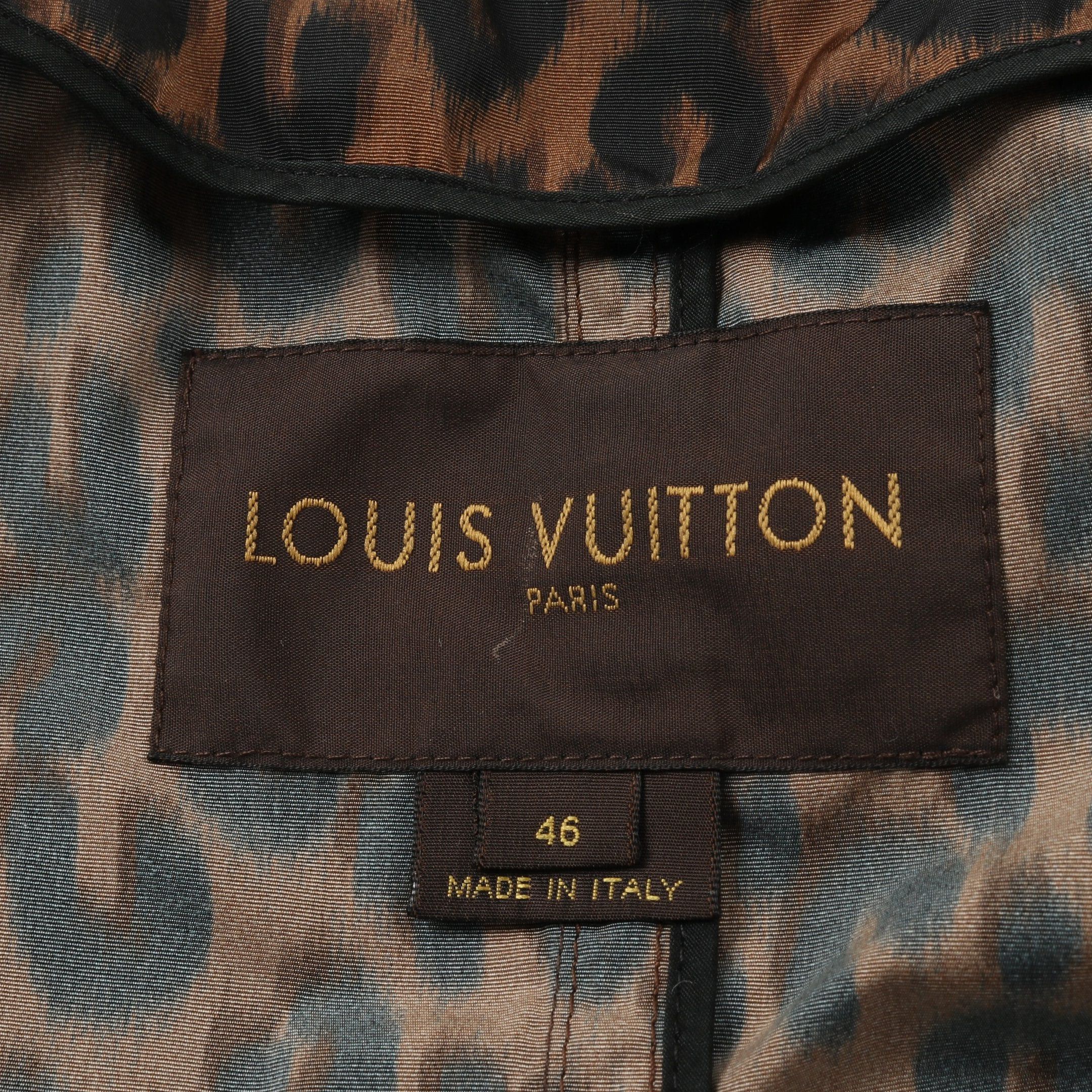 Louis Vuitton Louis Vuitton Coat Leopard Nylon Brown Black Size ONE SIZE - 3 Thumbnail