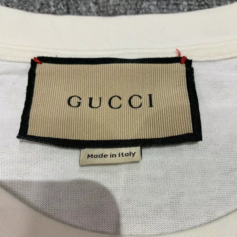 Gucci Gucci White Cat Letter Short Sleeve T-Shirt-yf Size US M / EU 48-50 / 2 - 7 Thumbnail