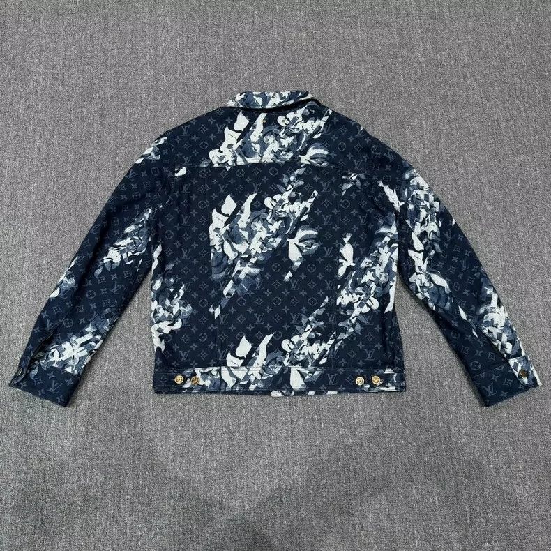 Louis Vuitton Louis Vuitton Blue Denim Jacket-yf Size US L / EU 52-54 / 3 - 2 Thumbnail