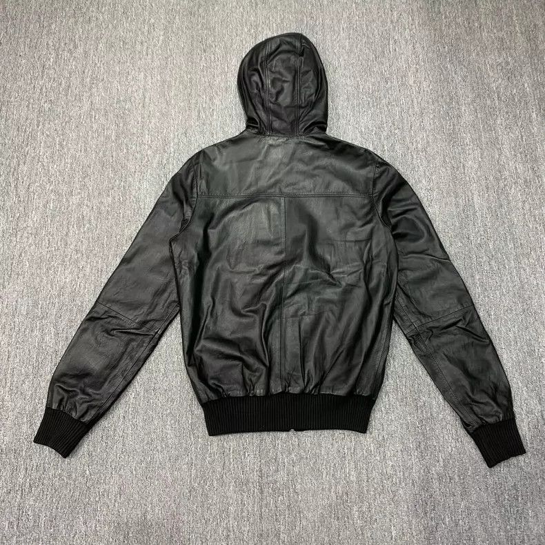 Gucci Gucci Black Hooded Leather Jacket-yf Size US M / EU 48-50 / 2 - 2 Thumbnail