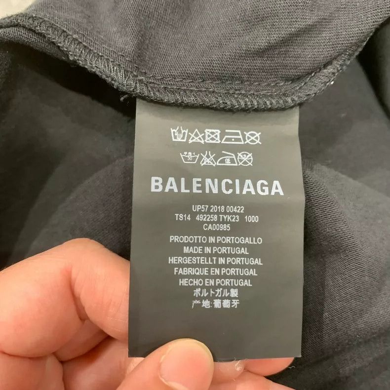 Balenciaga Balenciaga Black Short Sleeve T-Shirt XS-yf Size US XS / EU 42 / 0 - 8 Thumbnail