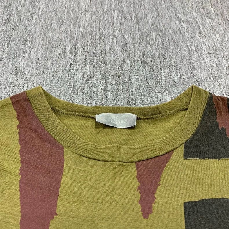 Dior Dior Green Camouflage Graphic Short Sleeve Shirt-yf Size US XS / EU 42 / 0 - 3 Thumbnail