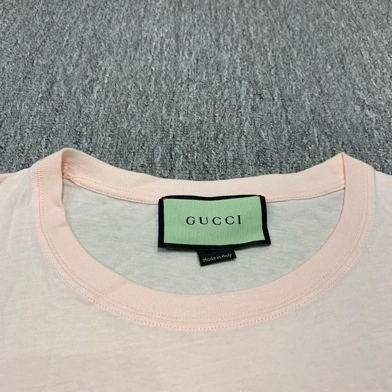 Gucci Gucci Pink Double G Apple Print Short Sleeve-yf Size US S / EU 44-46 / 1 - 3 Thumbnail