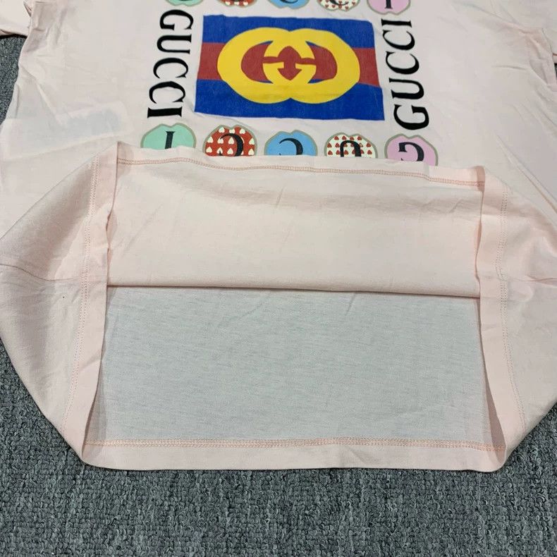 Gucci Gucci Pink Double G Apple Print Short Sleeve-yf Size US S / EU 44-46 / 1 - 4 Thumbnail