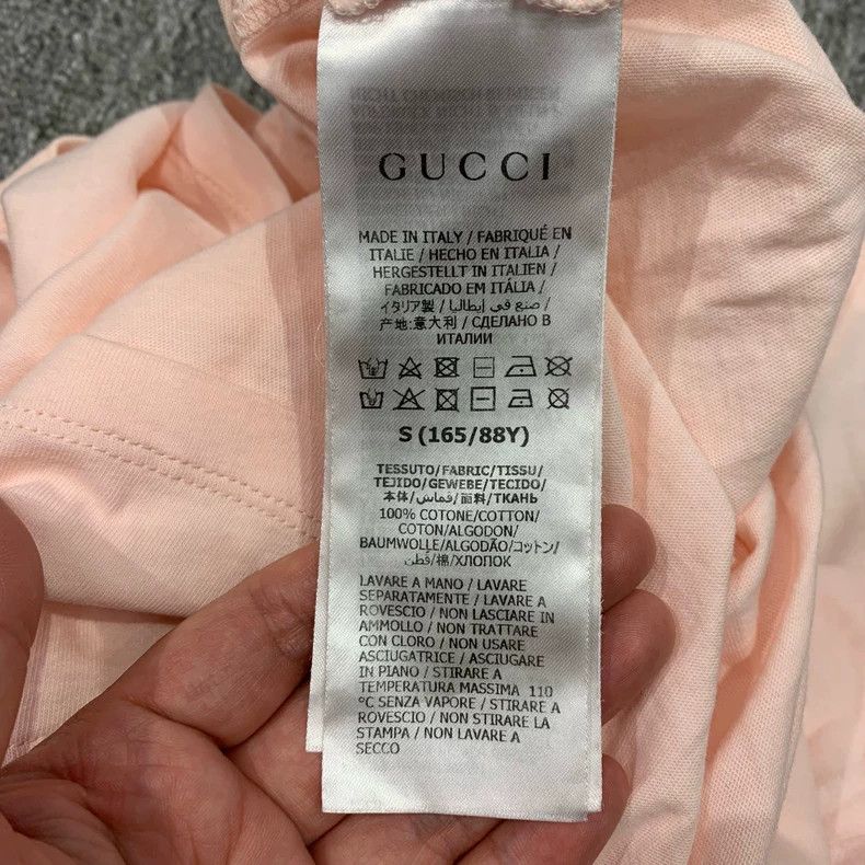 Gucci Gucci Pink Double G Apple Print Short Sleeve-yf Size US S / EU 44-46 / 1 - 8 Thumbnail