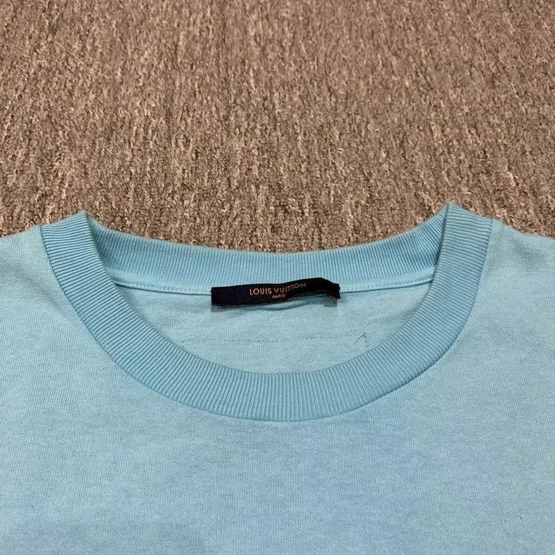 Louis Vuitton Blue Minimalist Short Sleeve Shirt XL-yf Size US XL / EU 56 / 4 - 5 Thumbnail