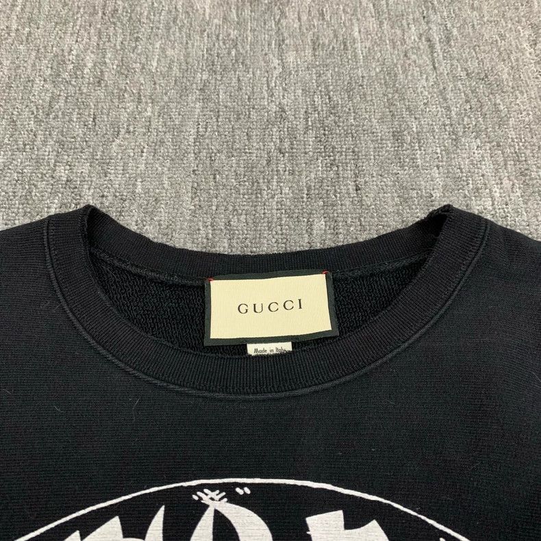 Gucci GUCCI Black Printed Long Sleeve Sweatshirt-yf Size US XL / EU 56 / 4 - 6 Thumbnail