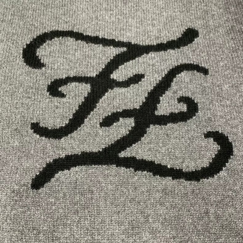 Fendi Fendi Gray Logo Knit Sweater Size 48-yf Size US L / EU 52-54 / 3 - 4 Thumbnail