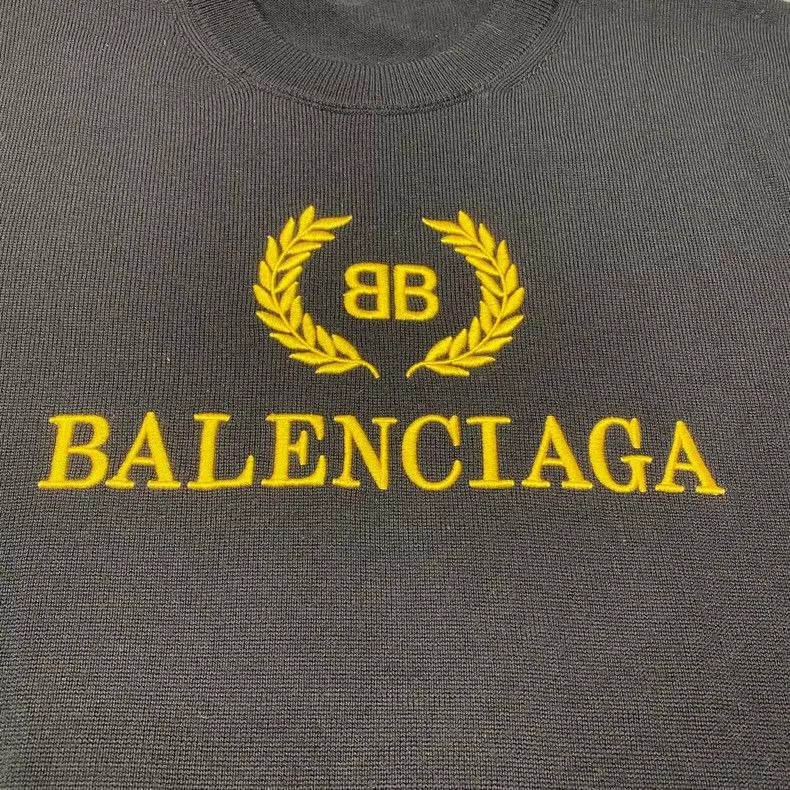 Balenciaga Balenciaga Black Knit Sweater Size M-yf Size US M / EU 48-50 / 2 - 6 Thumbnail