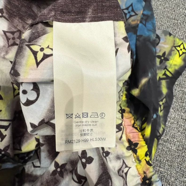 Louis Vuitton Black Tie-Dye Zip Up Denim Shirt-yf Size US M / EU 48-50 / 2 - 6 Thumbnail