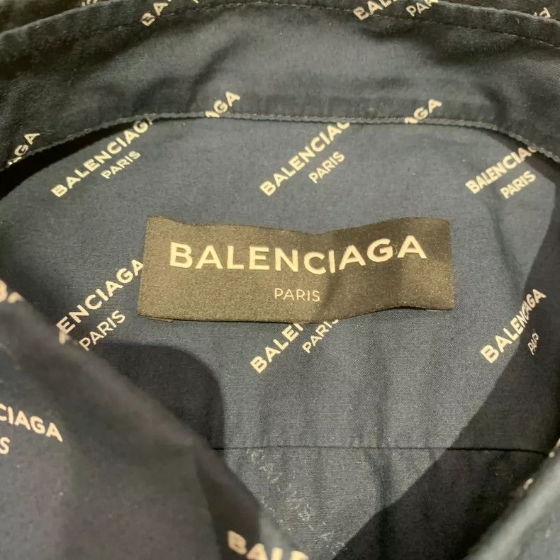 Balenciaga Balenciaga Printed Long Sleeve Shirt Jacket-yf Size US M / EU 48-50 / 2 - 7 Thumbnail