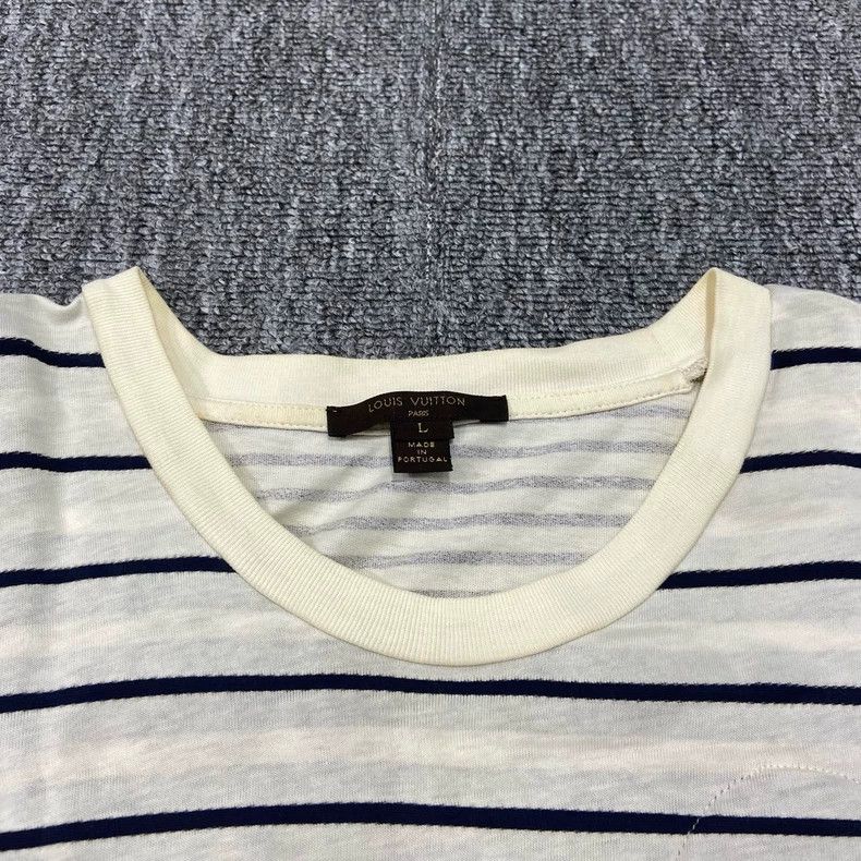 Louis Vuitton Black and White Striped Short Sleeve Shirt-yf Size US L / EU 52-54 / 3 - 6 Thumbnail