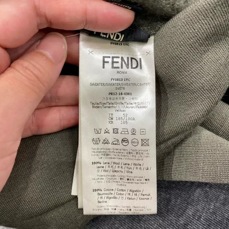 Fendi Fendi Green Monster Zip Hoodie Jacket-yf Size US L / EU 52-54 / 3 - 8 Thumbnail