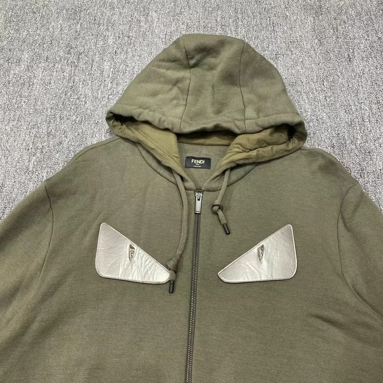 Fendi Fendi Green Monster Zip Hoodie Jacket-yf Size US L / EU 52-54 / 3 - 3 Thumbnail