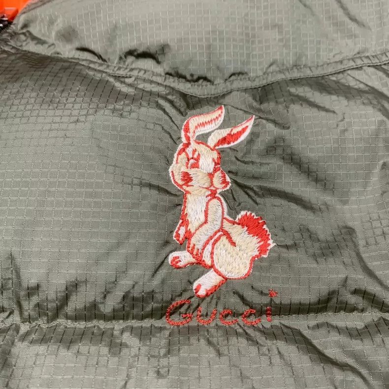 Gucci Gucci Green Rabbit Logo Puffer Jacket-yf Size US XXL / EU 58 / 5 - 4 Thumbnail