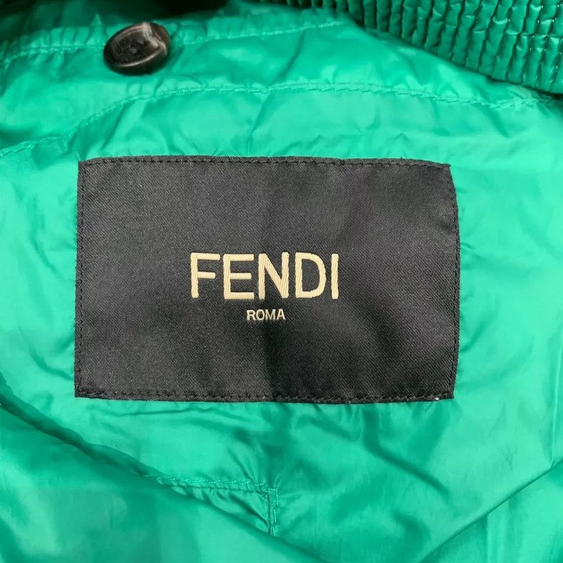 Fendi Fendi Green Down Jacket with Hidden Hood-yf Size US L / EU 52-54 / 3 - 7 Thumbnail