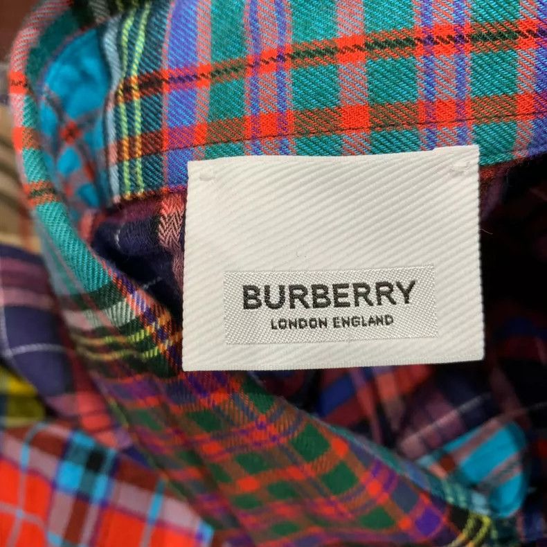Burberry Burberry Color Block Plaid Shirt Jacket-yf Size US XS / EU 42 / 0 - 7 Thumbnail