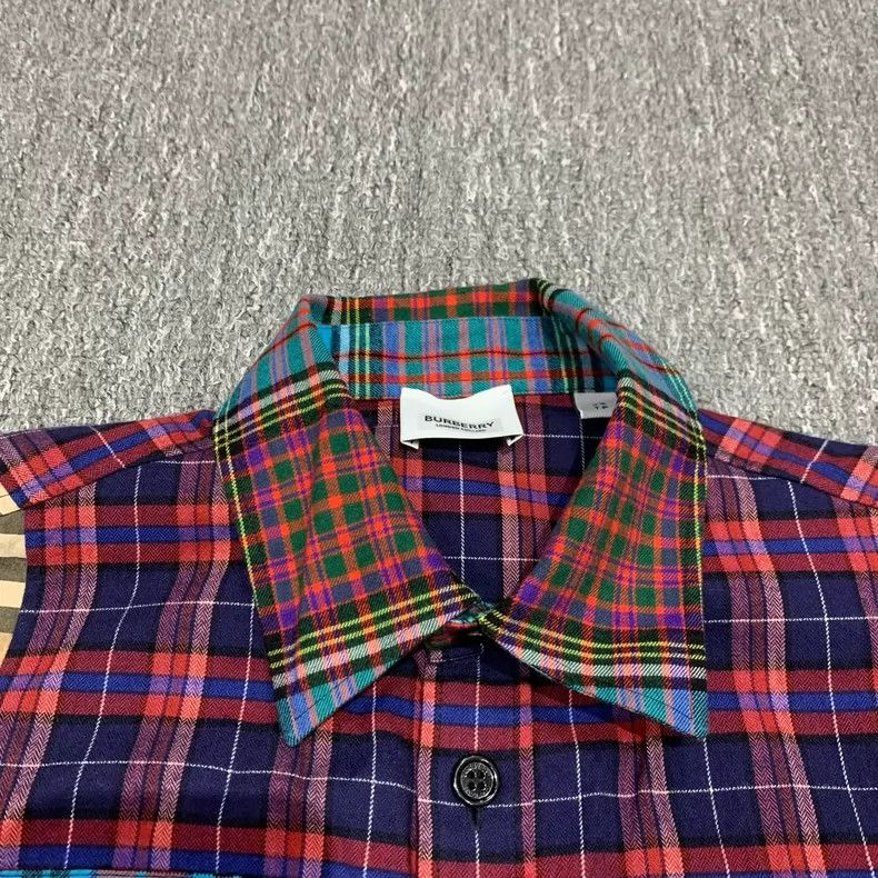 Burberry Burberry Color Block Plaid Shirt Jacket-yf Size US XS / EU 42 / 0 - 5 Thumbnail