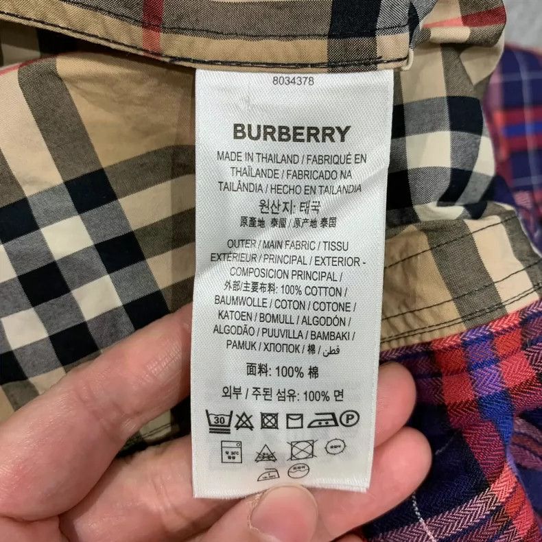 Burberry Burberry Color Block Plaid Shirt Jacket-yf Size US XS / EU 42 / 0 - 8 Thumbnail