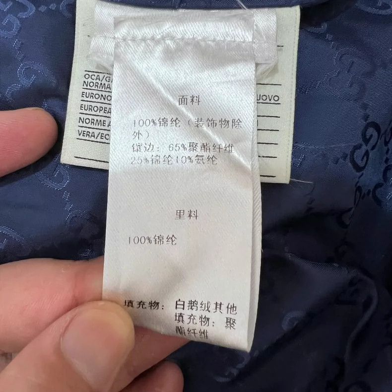 Gucci Gucci Blue Down Jacket Size 50-yf Size US L / EU 52-54 / 3 - 7 Thumbnail