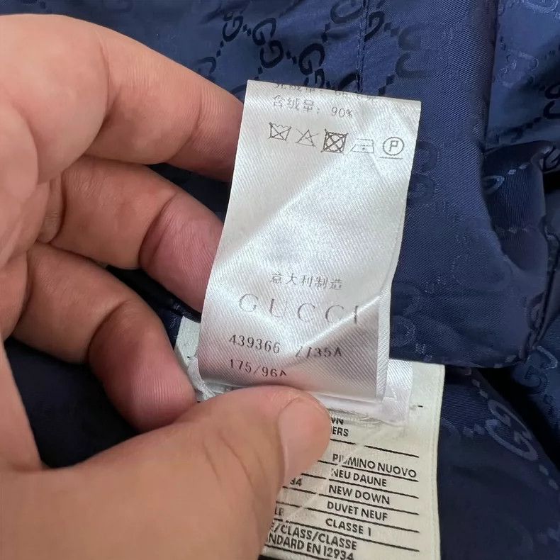 Gucci Gucci Blue Down Jacket Size 50-yf Size US L / EU 52-54 / 3 - 8 Thumbnail
