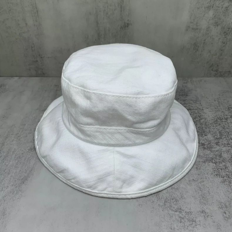 Chanel CHANEL White Denim Fisherman Bucket Hat-yf Size ONE SIZE - 2 Thumbnail