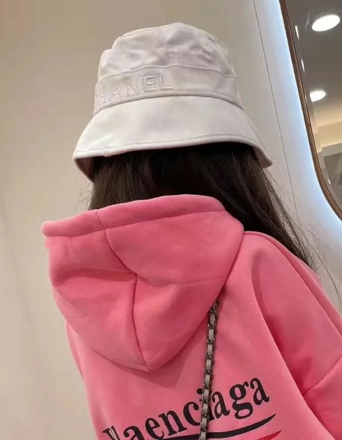 Chanel CHANEL White Denim Fisherman Bucket Hat-yf Size ONE SIZE - 8 Thumbnail