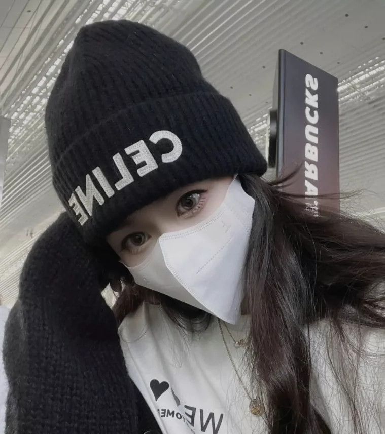 Celine Celine Black Letter Knit Cap Hat-yf Size ONE SIZE - 8 Thumbnail