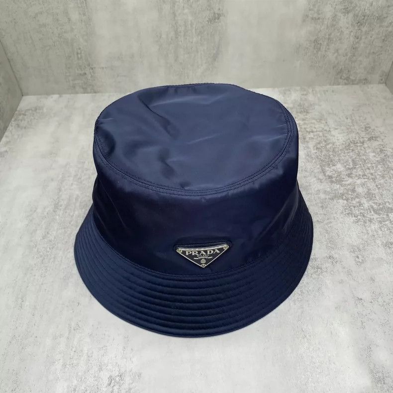 Prada Prada Navy Blue Bucket Hat Size L-yf Size ONE SIZE - 2 Thumbnail